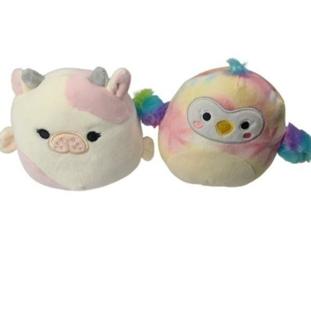 Squishmallows Bundle of 2 Malia the Seacow and Carmella the Toucan